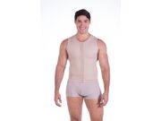 Colete masculino longo com abertura  - 62188